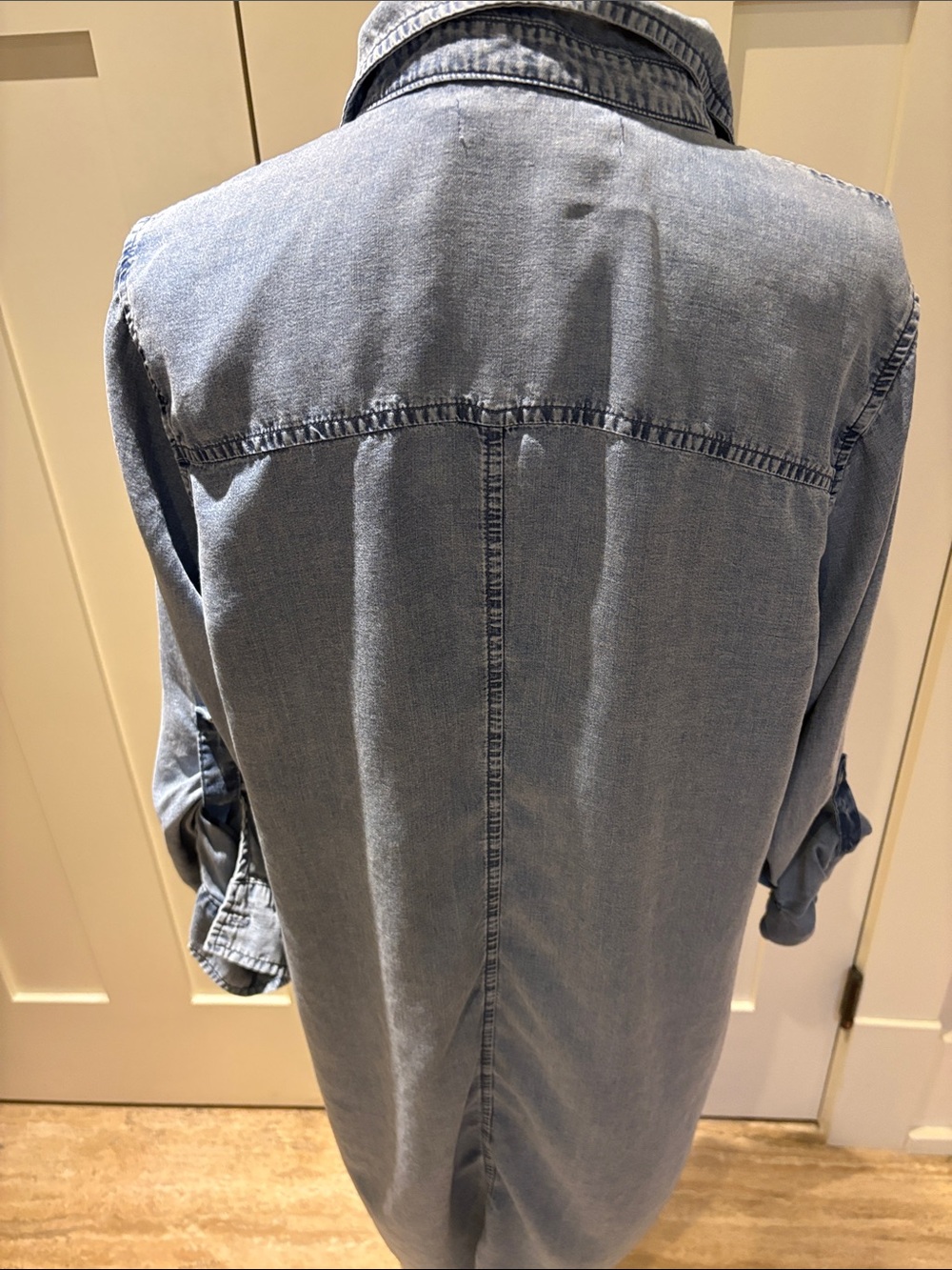 Light Blue Denim Shirt Dress - Brand: - Picture 9 of 10
